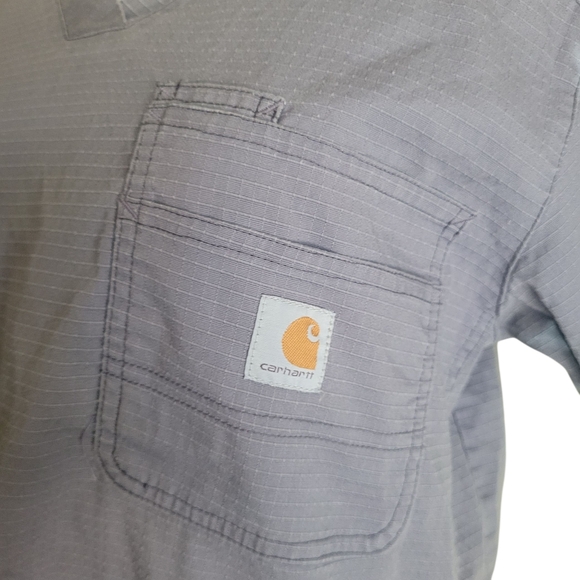 Carhartt Rugged Flex RipStop Men's Scrub Utility Pocket Gray Size Large - Picture 4 of 11
